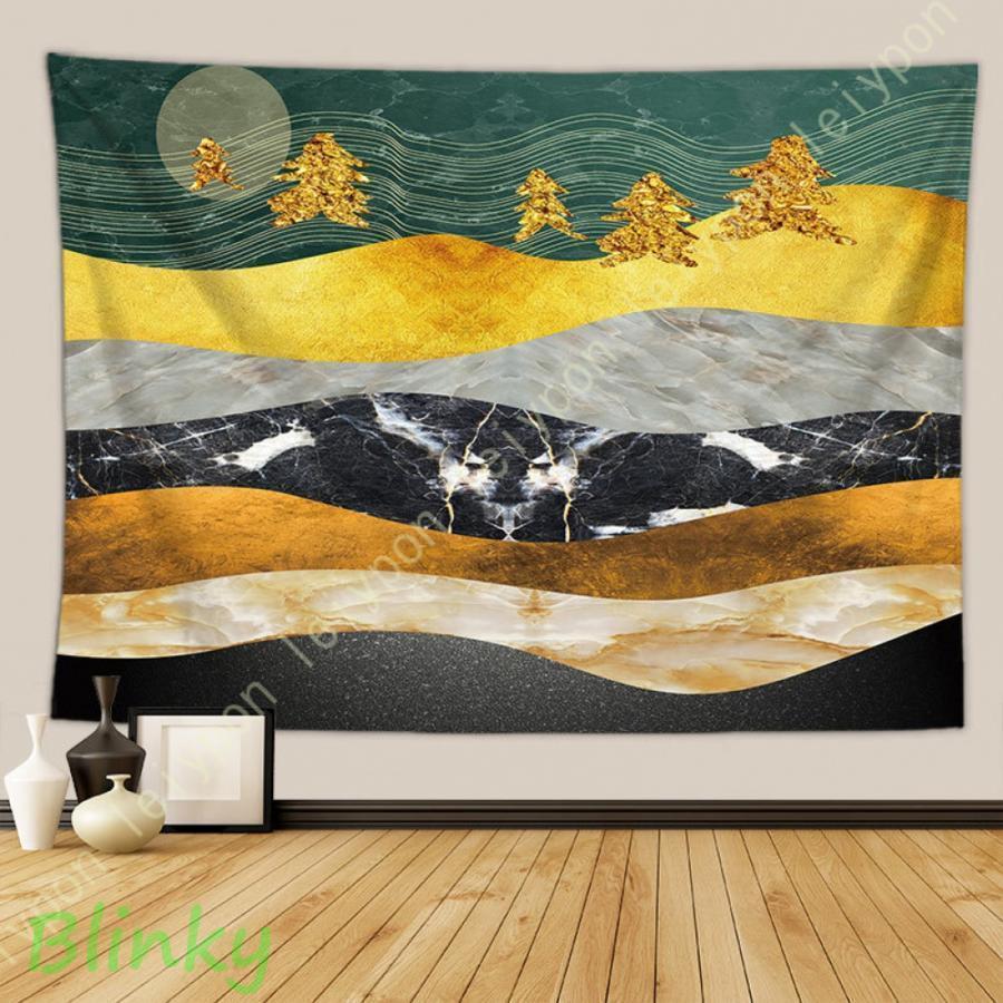 タペストリー ポスター 風景画タペストリー 森 山柄 波 太陽 新居祝い おしゃれ飾り リビングルーム お..