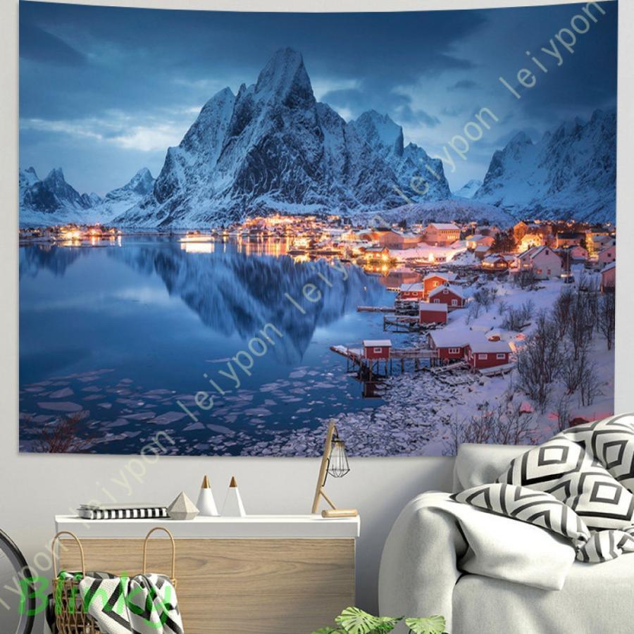 タペストリー 植物 森林 自然風景 秋葉 インテリア 多機能 おしゃれ 布ポスター 飾り 癒し モダンなア..