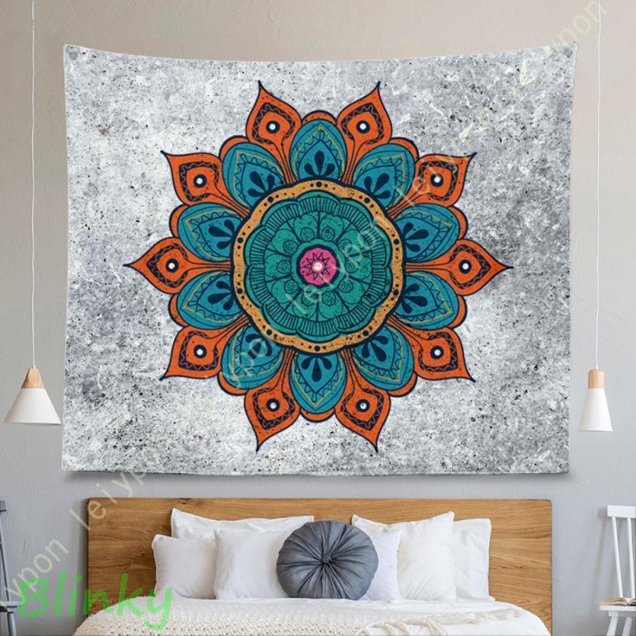 タペストリー ヒッピー 曼荼羅 多機能壁掛け ヒッピー マンダラ 壁掛けタペストリー フラワー 壁掛け ..