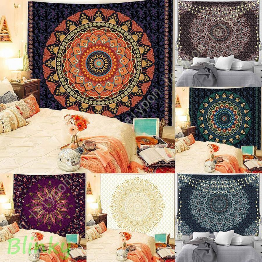 壁飾り インド曼荼羅タペストリー ウオールデコレーション インテリア ホームデコレーション マンダラ ..