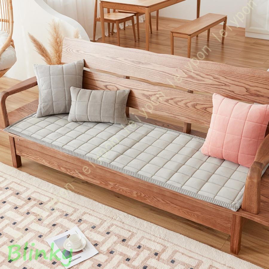 カウチソファカバー 一体型 ソファーシーツ 肘付き 肘掛あり ソファカバー フランネル フワフワ 北欧 ..