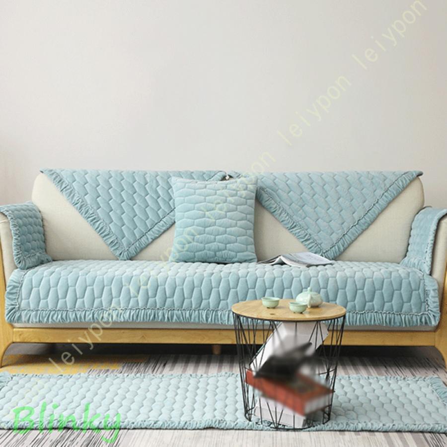 北欧 ソファー カバー ふわふわ 春夏秋冬用 ソファーカバー 一人掛け用 秋冬 かけ布 シンプル ベージュ..