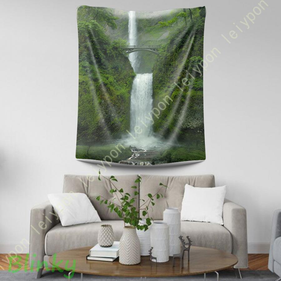 タペストリー 大判 森の光 壁掛け サンシャイン 自然風景 樹木 多機能壁掛け 風景画タペストリー 新緑..