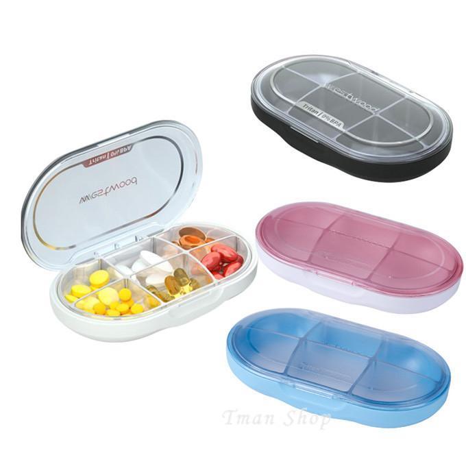 ピルケース 収納バッグ 6分割 ピル収納ケース 防水 収納カバー付き ピルボックス 携帯 薬入れ 小物入れ..