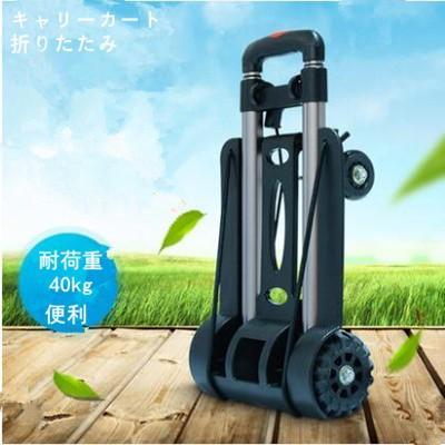 キャリーカート 折りたたみ 軽量 台車 コンパクト 3段階の高さ 調整 ハンドトラック ハンドキャリー 家..