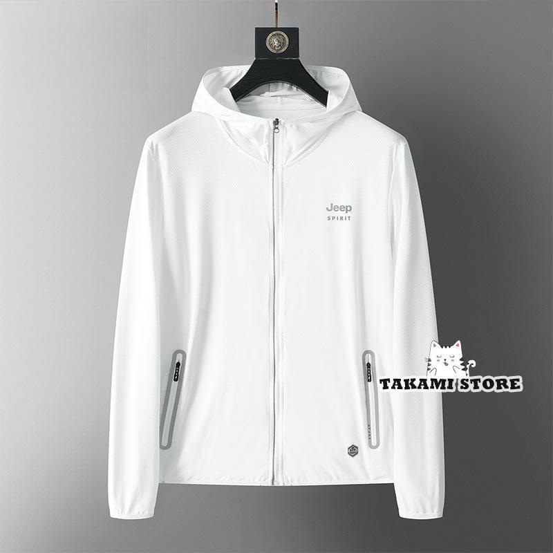 ウインドブレーカー ライトアウター メンズ フード付き 日焼け防止 冷感 軽量 通気性抜群 吸汗速乾 UVカット カジュアル スポーツ 作業服 収納 薄手 春 ...