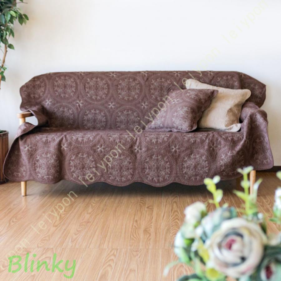 マルチカバー約190×240cm ソファーカバー キルト 水洗い 北欧 ラグ ベッドカバー キルティング おしゃれ 洗える ベッドスプレッド 綿 ソファカバー(3)