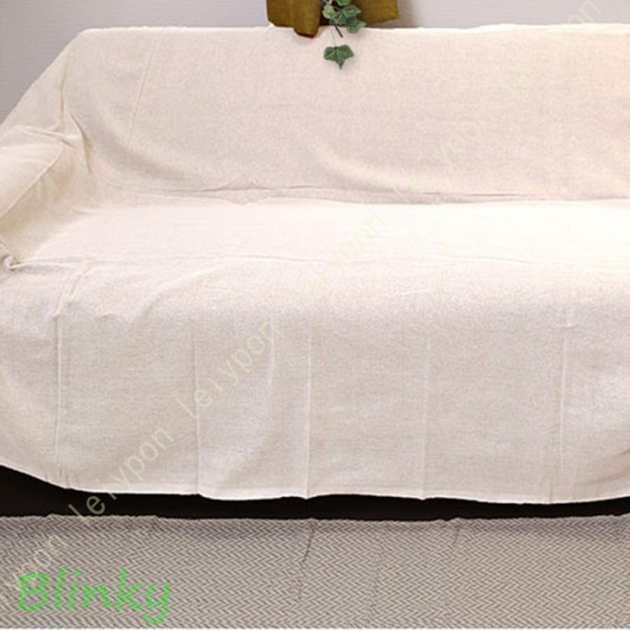 マルチカバー ソリッドカラー ベッドカバー ベッド エスニック 綿 コットン 150×225cm 無地 マルチクロ..