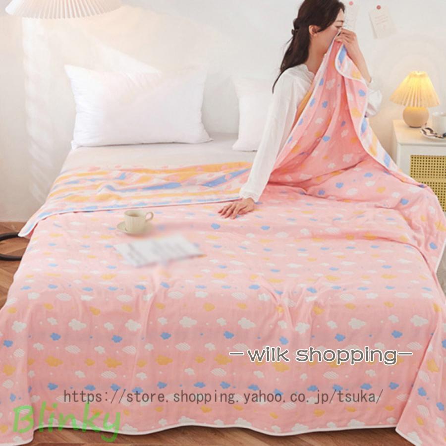 6重 ガーゼケット シングル 綿 お昼寝 洗える 夏用 花柄 夏 肌掛け おしゃれ 寝具 通気 吸水 タオルケ..