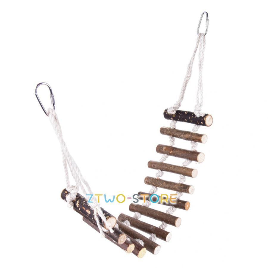 インコ はしご おもちゃ 木製 鳥 止まり木 吊り下げ 小鳥 とまり木 アスレチック セキセイ ゲージ 遊び..