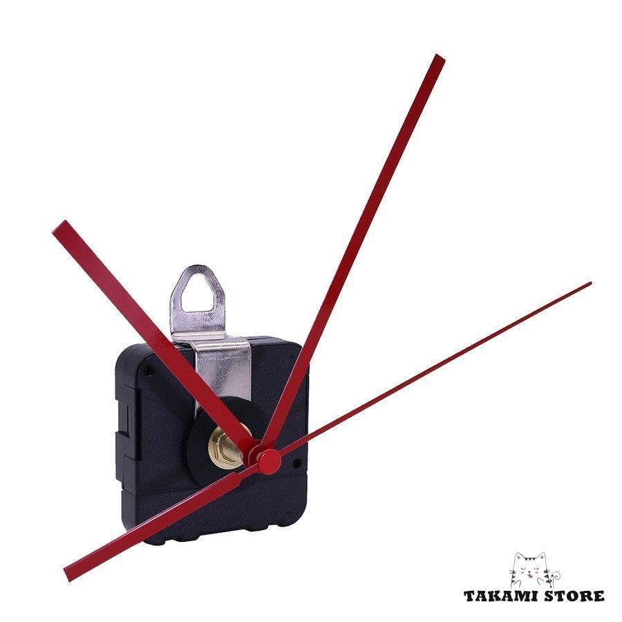 壁時計ムーブメント メカニズム 針付き フック付き DIY時計の針キット 時計修理 交換用