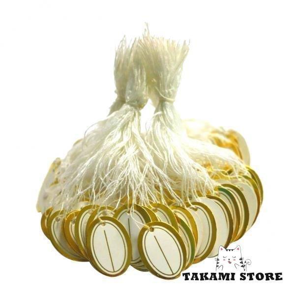 2x500pcs小売ネクタイストリングラベルジュエリーディスプレイ時計服価格タグ(3)