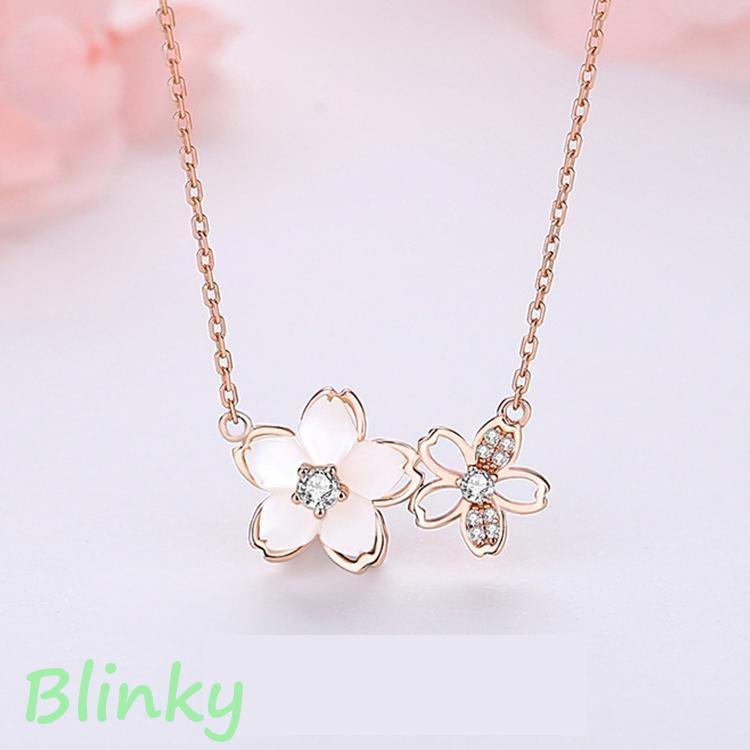 ネックレス レディース さくら 桜 花びら ピンクゴールド 大人可愛い アクセサリー 女性 嫁 彼女 母の..