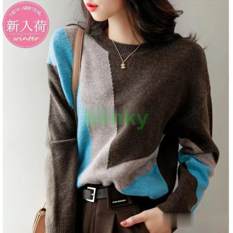 ニットカーディガン フード付き レディース 長袖 パーカー ボーダー柄 前開き 細身 春秋 冬 カジュアル..