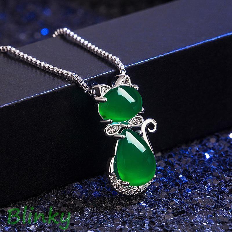 猫ネックレス レディース ルビー レッド石 ねこ 大人可愛い ピンクゴールド 上品 母の日ギフト 女性 妻..