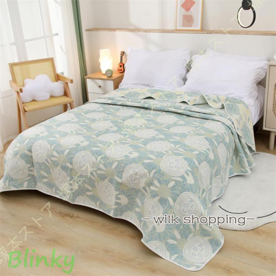 6重ガーゼ ガーゼケット シングル 綿 タオルケット 肌掛けケット 夏用 夏布団 軽量 リバーシブル お昼..