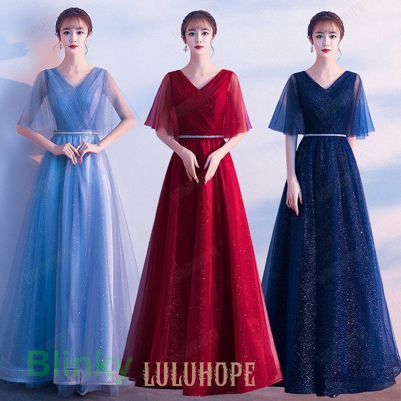 カラードレス ロングドレス 演奏会 袖あり 半袖 ケープスリーブ フレアスリーブ カシュクール ピアノ ..