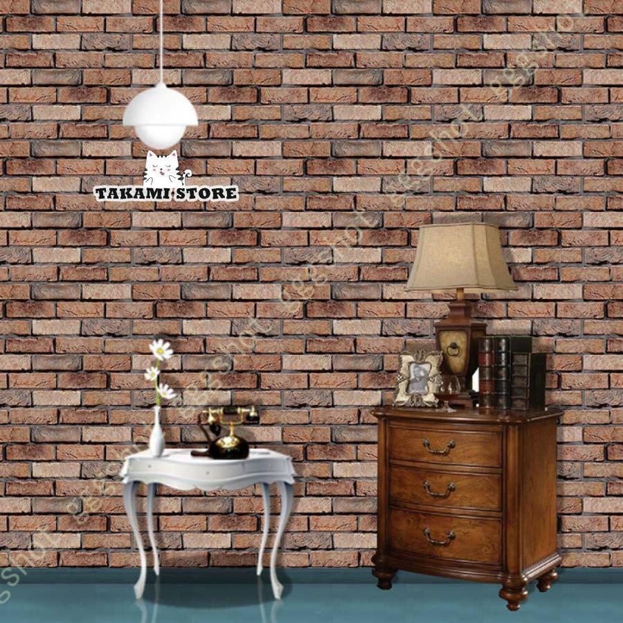 壁紙 おしゃれ 壁紙シール レンガ 3m はがせる 北欧風 剥がせるリメイクシート防水 防汚 防カビ 厚手 d..
