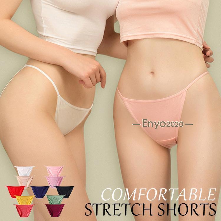 レディース ショーツ ハイレッグ 紐 吸湿通気 柔らかい 紐パン かわいい ランジェリー ストレッチ フィ..