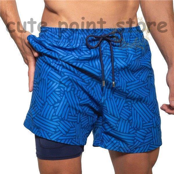 サーフパンツ メンズ 水着 男性用 軽量 速乾 二重構造 裏地付き 水陸両用 海パン ハーフパンツ 海パン ..