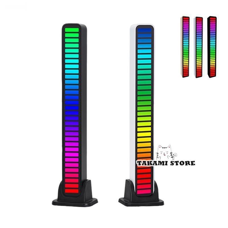 LED RGBアンビエントランプ 装飾 雰囲気 音楽 USB給電 サウンドコントロール 雰囲気ライト高感度マイク..