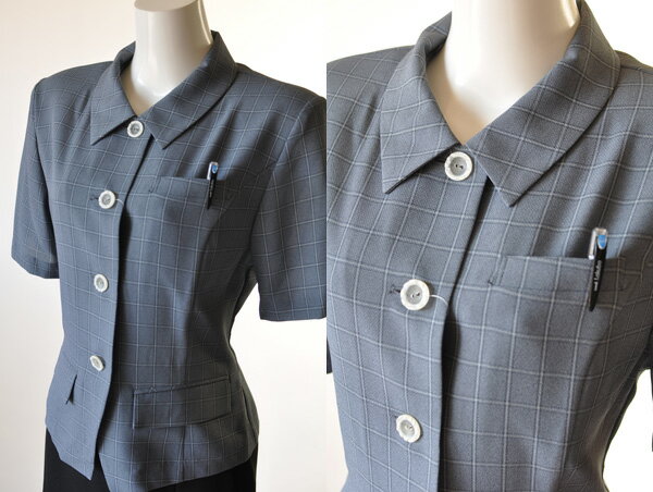 楽天ランキング入賞!日本製事務服制服通勤服企業制服ブラウスホームウォッシャブル◆5号/7号/9号/11号/13号/15号/17号/19号/21号/23号/25号◆家庭で洗える半袖ブラウスジャケット半袖オーバーブラウス6008A-6013B-6015C-6017D