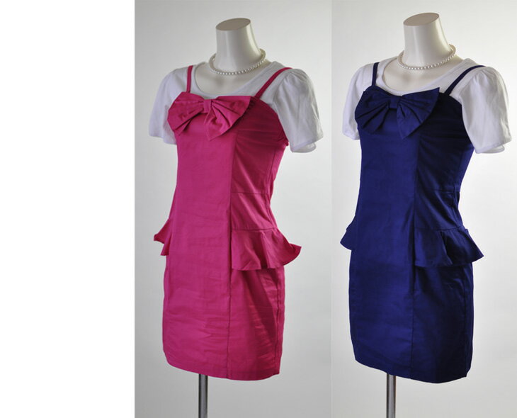 ジャンパースカート 9号 11号 着回せる サマーアンサンブル ワンピース&インナーTシャツ 普段使い カジュアル かわいい 可愛い 安い 特価 ニコイチ 綿1...