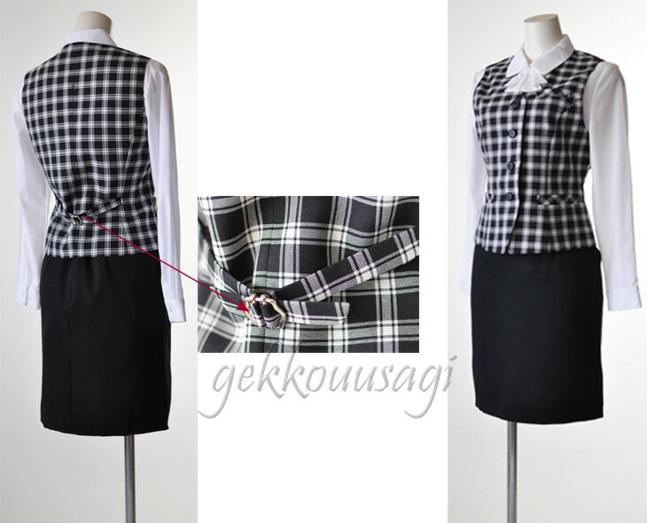 【3,700円】【選べるスカート】7号~19号ご家庭で洗えるベストスーツウォッシャブル事務服ベストスーツ上下セット制服ユニフォームユニホーム機能性抜群ベスト+スカート医療事務用制服ベストセットアップ002-020-102-108-014-020amp;031