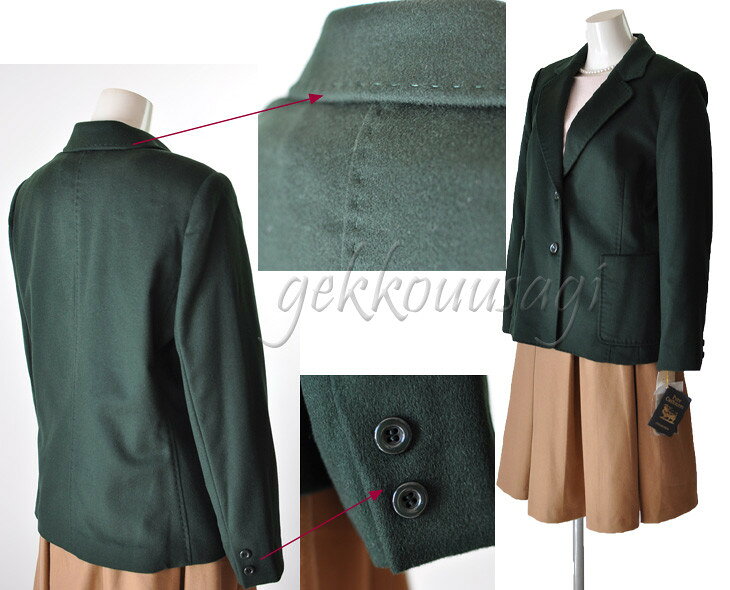 お買い物マラソン10%OFF レディース カシミア コート テーラード ジャケット 高品質 おしゃれ M L LL 3L 4L カシミア50% ウール50% 大きめ ゆったりめ 冬 アウター ロング丈 ミセス 母親 祖母 服装 洋服 敬老の日 プレゼント 30代 40代 50代 60代 70代 80代 上着 上品 gekkouusagishop-10003475 ファッション ウィンザーヒロ サンプル画像3