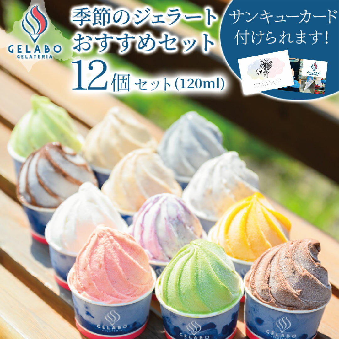 【お歳暮 ギフト スイーツ】GELATERIA GELABO 季節のジェラートおすすめ セット 12個入 ジェラート アイス デザート アイスクリーム 冷たいス...