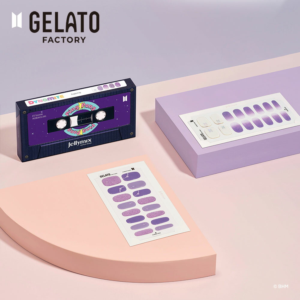 ジェラートファクトリー『ジェルネイルシール BTS Music Theme パープルイットアップ（GN0150-GL2201）』