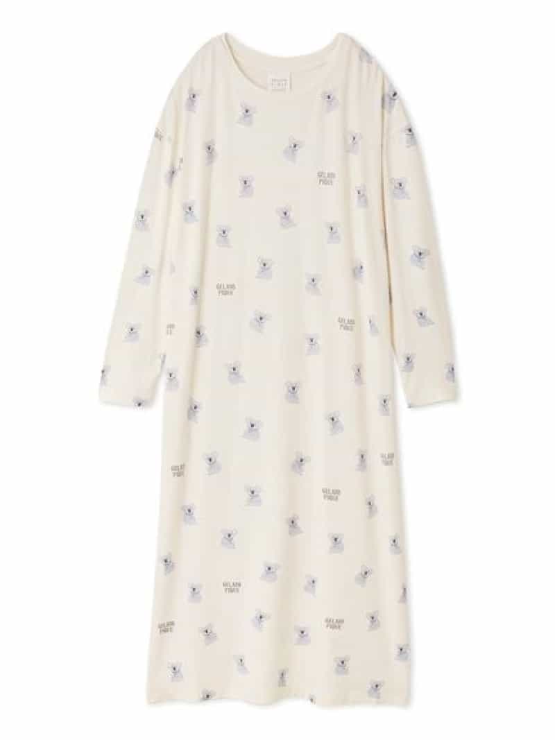 【接触冷感】コアラ柄ワンピース gelato pique ジェラートピケ インナー・ルームウェア その他のインナー・ルームウェア グレー ホワイト【送料無料】[Rakuten Fashion]のサムネイル