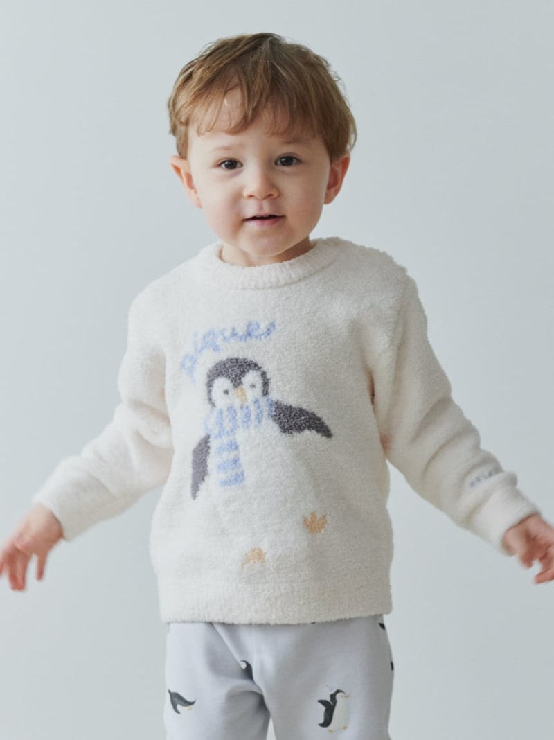 【SALE／30%OFF】【BABY】ペンギンジャガード プルオーバー gelato pique ジェラートピケ トップス ニット ホワイト【RBA_E】【送料無料】[Rakuten Fashion]のサムネイル