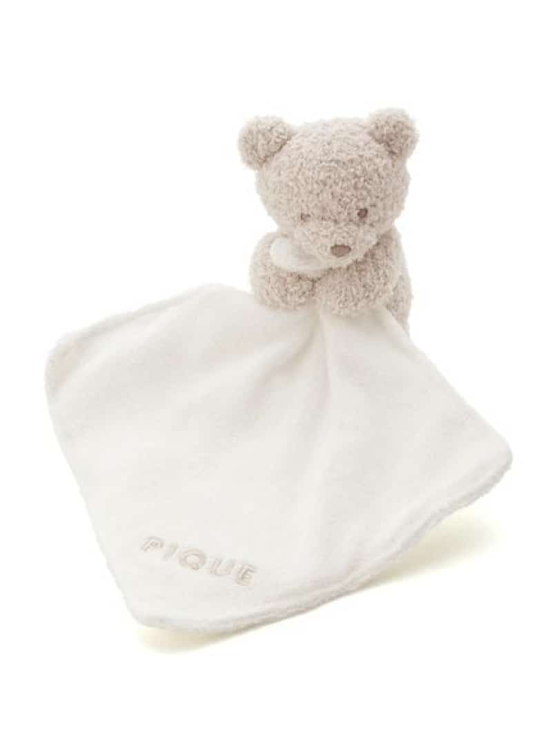 【BABY】パウダーベアラトル gelato pique ジェラートピケ マタニティウェア・ベビー用品 その他のベビーグッズ ブルー ピンク ホワイト[Rakuten Fashion]