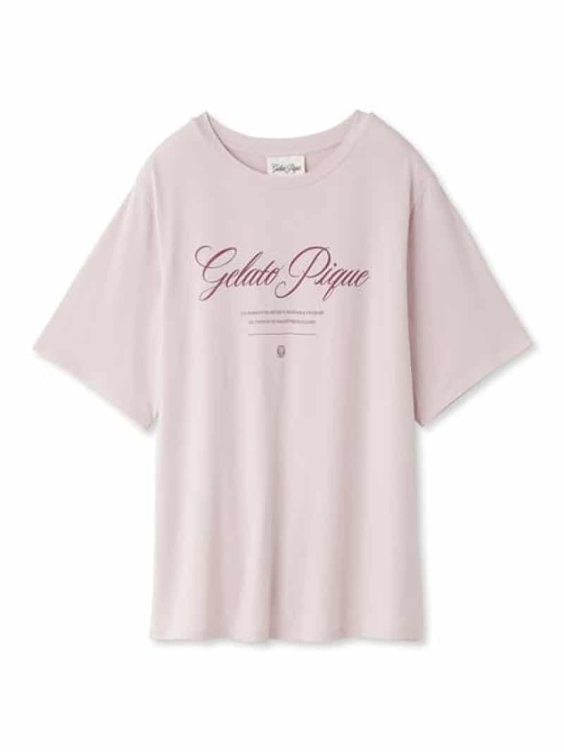 レーヨンロゴTシャツ gelato pique ジェラートピケ インナー・ルームウェア その他のインナー・ルームウェア ピンク ネイビー【送料無料】[Rakuten Fashion]