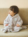 【ONLINE限定カラーあり】【BABY】パウダーベアポンチョ gelato pique ジェラートピケ トップス パーカー・フーディー ホワイト ピンク【送料...