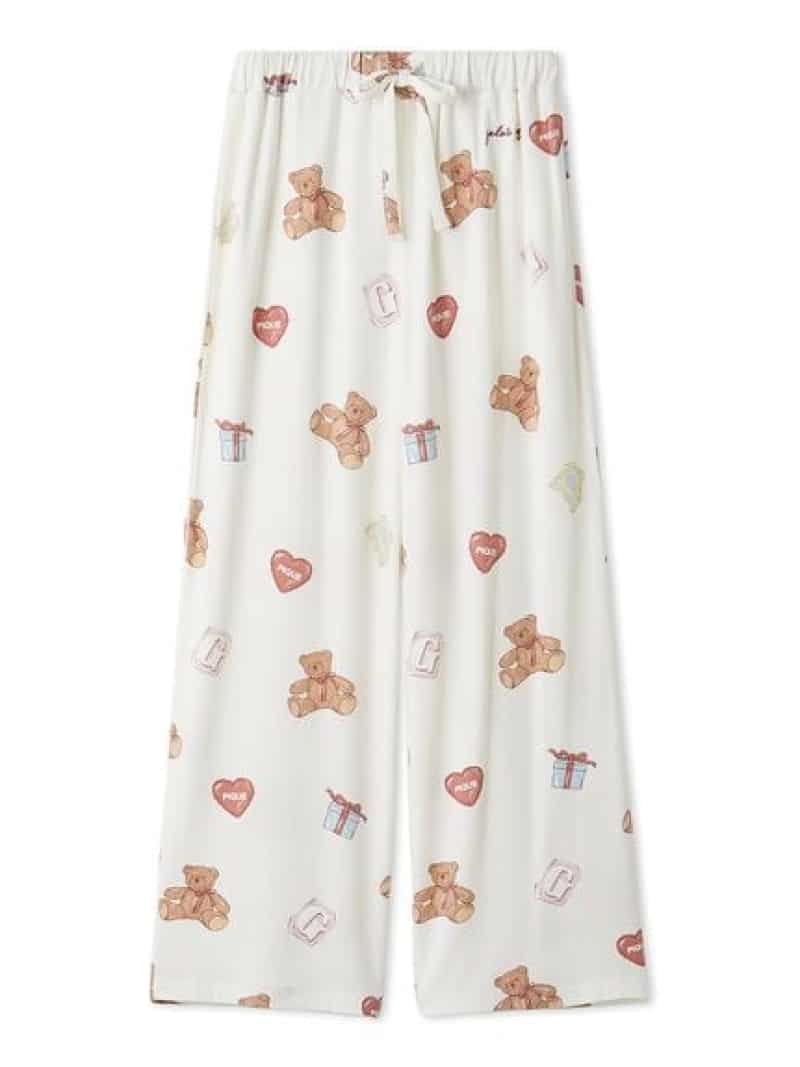 【JUNIOR】フェイバリット総柄ロングパンツ gelato pique ジェラートピケ パンツ その他のパンツ ホワ..