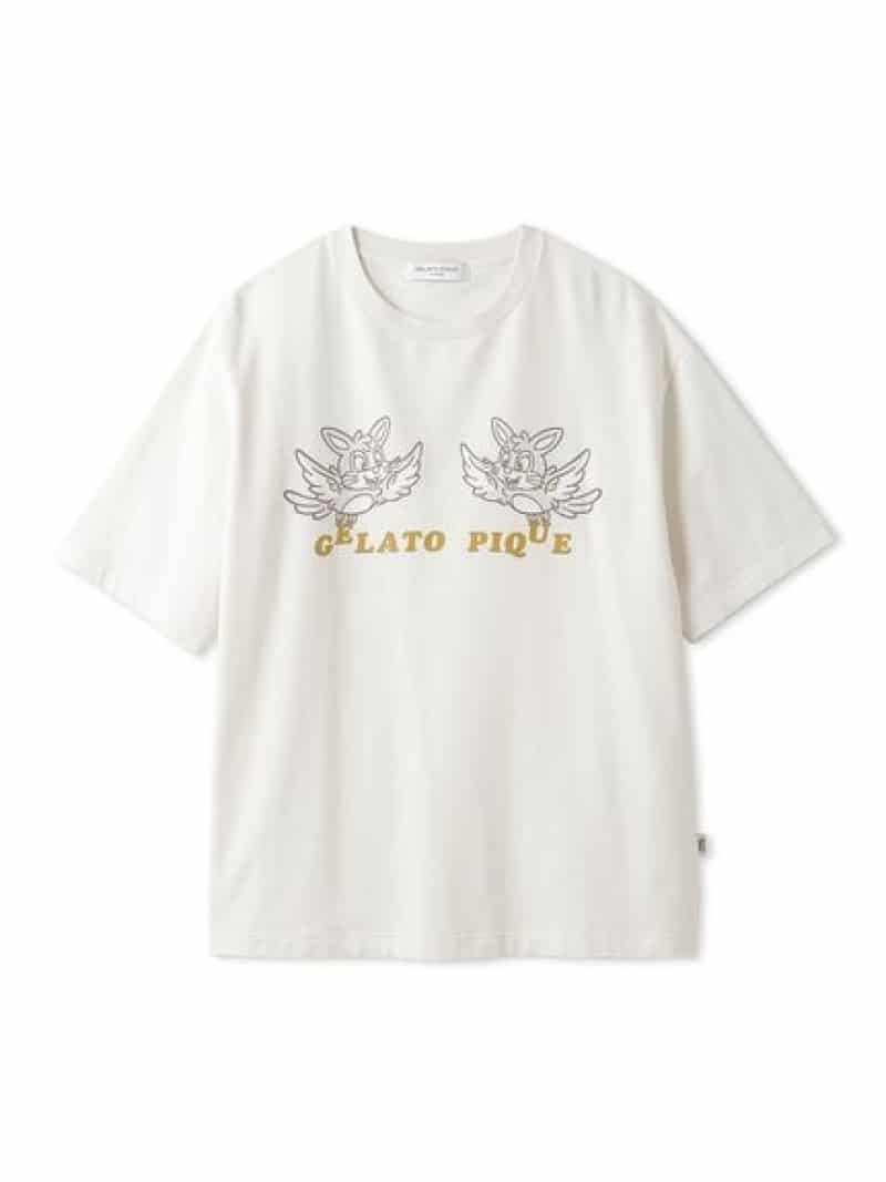 楽天gelato pique／ジェラートピケ【KOUSUKE SHIMIZU】【HOMME】ワンポイントTシャツ gelato pique ジェラートピケ トップス カットソー・Tシャツ ホワイト グレー【送料無料】[Rakuten Fashion]