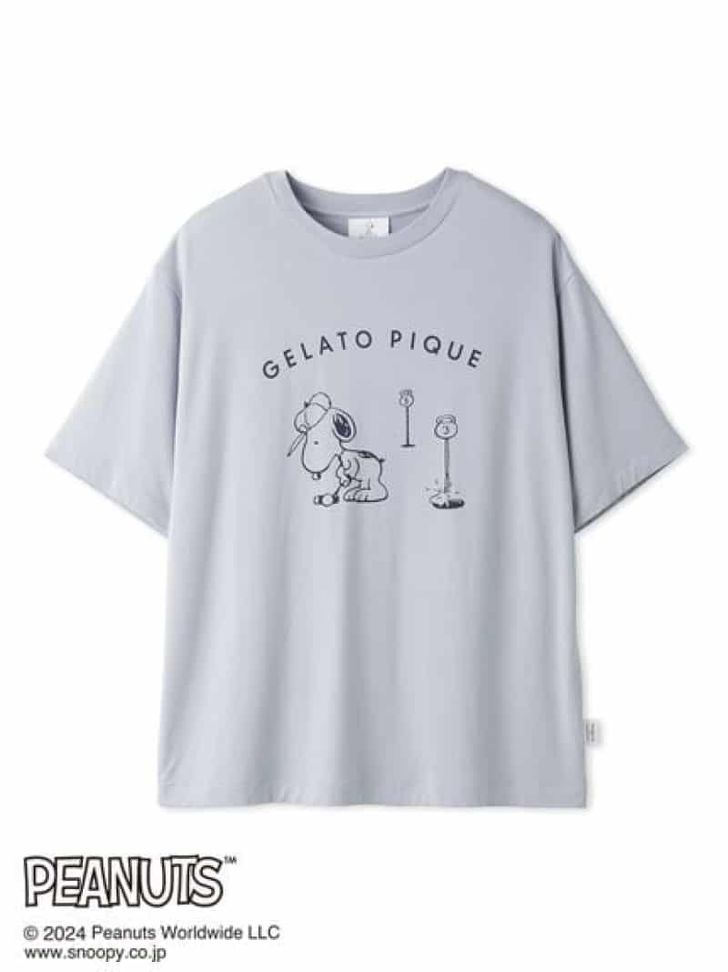 楽天gelato pique／ジェラートピケ【PEANUTS】【HOMME】ワンポイントTシャツ gelato pique ジェラートピケ トップス カットソー・Tシャツ ブルー ネイビー【送料無料】[Rakuten Fashion]