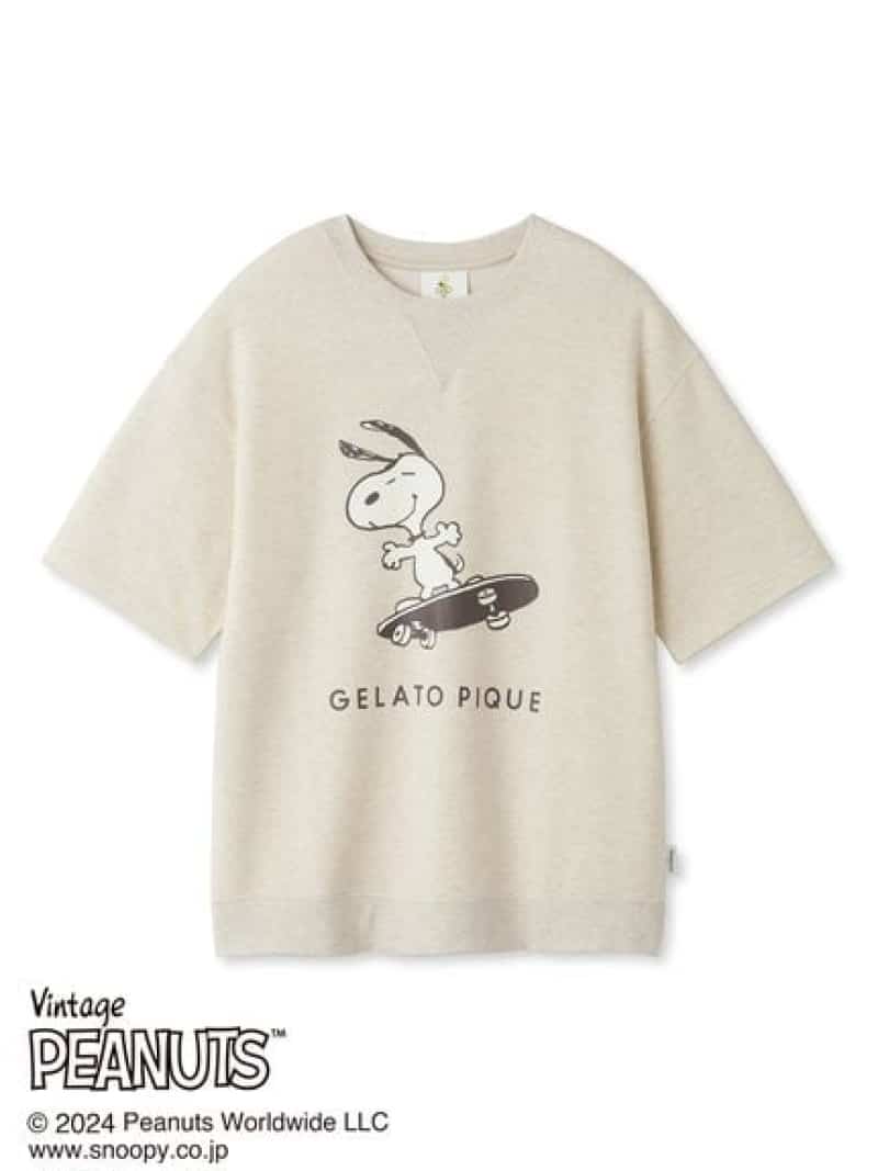 裏毛ワンポイントロゴプルオーバー gelato pique ジェラートピケ トップス カットソー・Tシャツ ホワイト