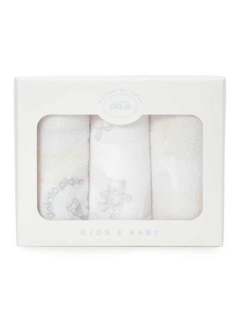 【BABY】ハンドタオル3点セット gelato pique ジェラートピケ マタニティウェア・ベビー用品 その他のベビーグッズ ホワイト[Rakuten Fashion]のサムネイル