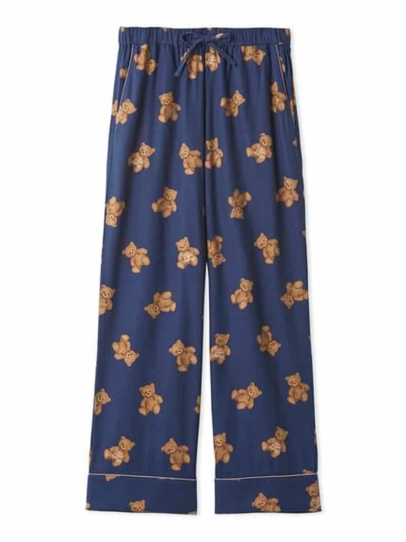 【HOLIDAY】【HOMME】ベア柄ネルロングパンツ gelato pique ジェラートピケ パンツ その他のパンツ ネイビー【先行予約】*【送料無料】[Rakuten Fashion]