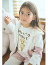 【SALE／30 OFF】【KIDS】べビモコ3ボーダーパーカ gelato pique ジェラートピケ トップス パーカー フーディー ピンク ネイビー【RBA_E】【送料無料】 Rakuten Fashion