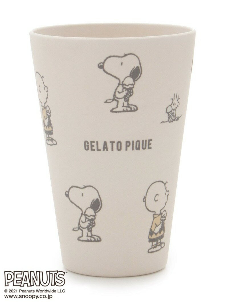 【PEANUTS】モノグラムタンブラー gelato pique ジェラートピケ インテリア・生活雑貨 その他のインテリア・生活雑貨 ホワイト[Rakuten Fashion]のサムネイル