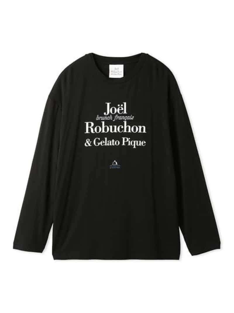 【JOEL ROBUCHON】【HOMME】レーヨンロゴロンT gelato pique ジェラートピケ トップス カットソー Tシャツ ブラック【送料無料】 Rakuten Fashion