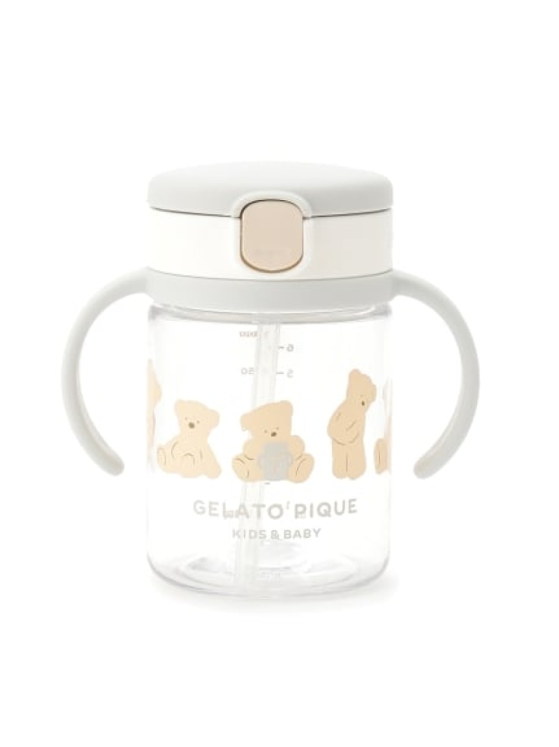 ストローマグ gelato pique ジェラートピケ 食器・調理器具・キッチン用品 食器・皿 ホワイト ピンク