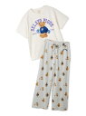 【ONLINE限定】スポーティーベアワンポイントTシャツ&総柄ロングパンツセット gelato pique ジェラートピケ インナー・ルームウェア その他のイン...