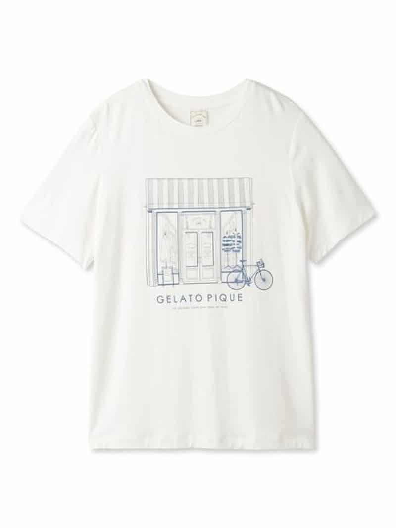 GELATO PIQUE Tシャツ gelato pique ジェラートピケ インナー・ルームウェア その他のインナー・ルームウェア ホワイト イエロー