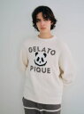 【HOMME】パウダーパンダジャガードプルオーバー gelato pique ジェラートピケ トップス スウェット・トレーナー グレー【送料無料】[Rakute...