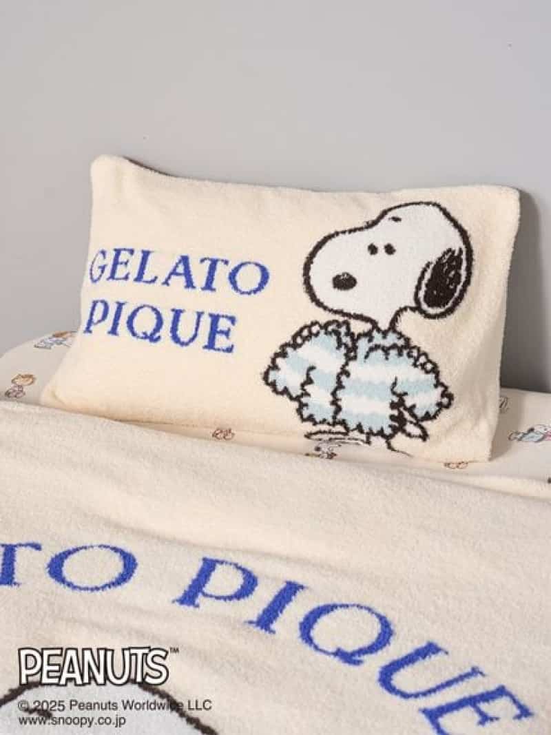 【PEANUTS】オリジナルアート ジャガードピローケース gelato pique Sleep ジェラートピケ インテリア..